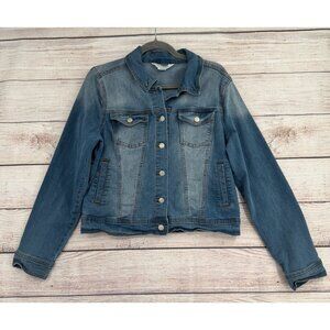 Ci Sono Stretch Denim Jacket Men's Size Large Blue Medium Wash‎